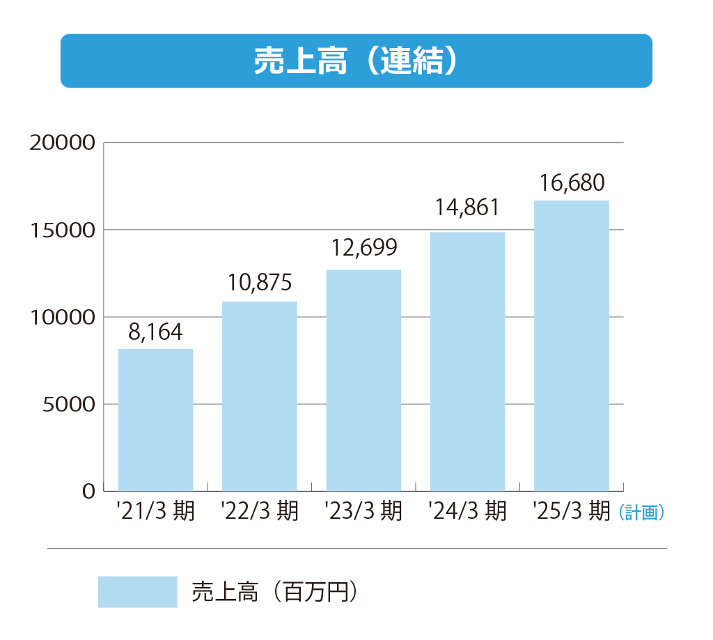 株式会社エフアンドエム 売上高(連結)
